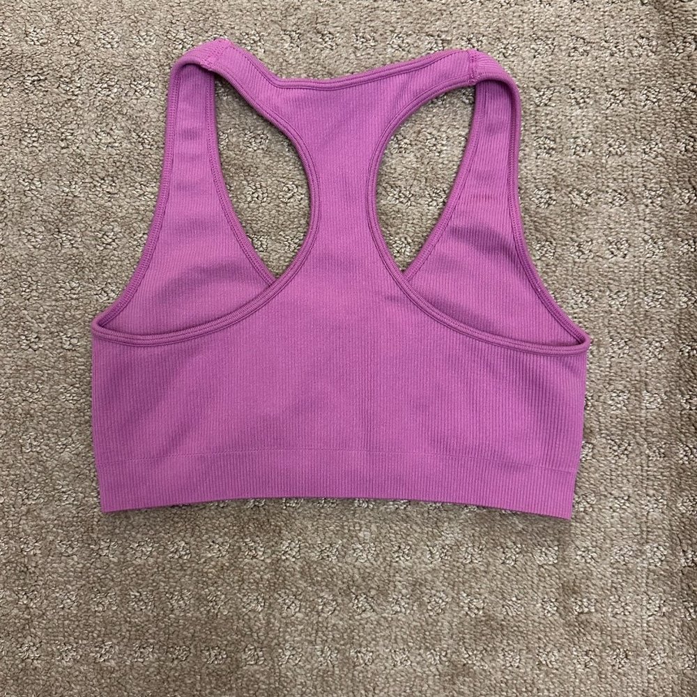 SET Active Sculptflex Ribbed V Racerback Sports Bra - Picture 2 of 3